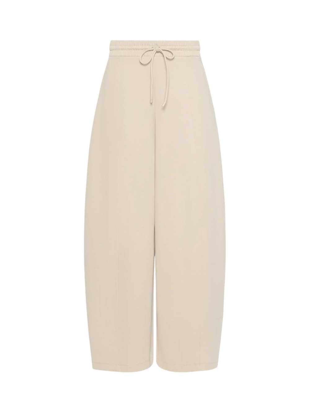MAX MARA Max Mara Women Technical Cotton Jersey Barrel-Leg Trousers - Rock