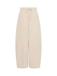 MAX MARA Max Mara Women Technical Cotton Jersey Barrel-Leg Trousers - Rock