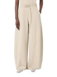 MAX MARA Max Mara Women Technical Cotton Jersey Barrel-Leg Trousers - Rock
