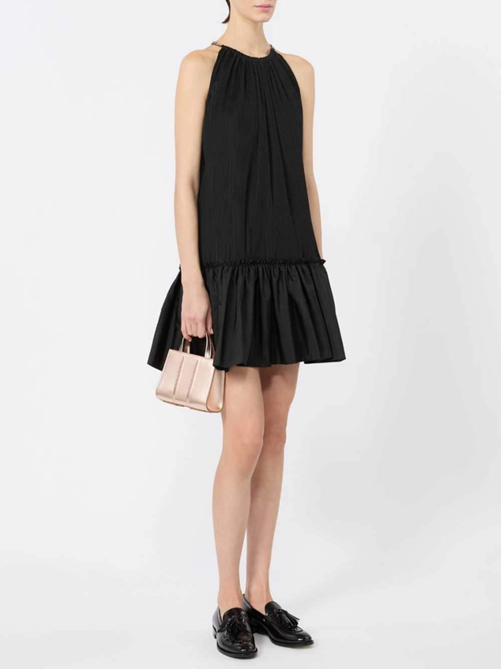 MAX MARA Max Mara Women Short Sleeveless Dress In Pleated Taffeta - Black