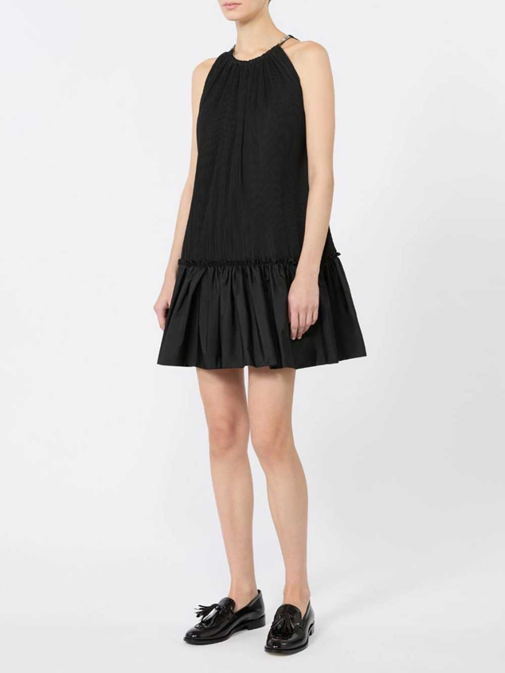 MAX MARA Max Mara Women Short Sleeveless Dress In Pleated Taffeta - Black
