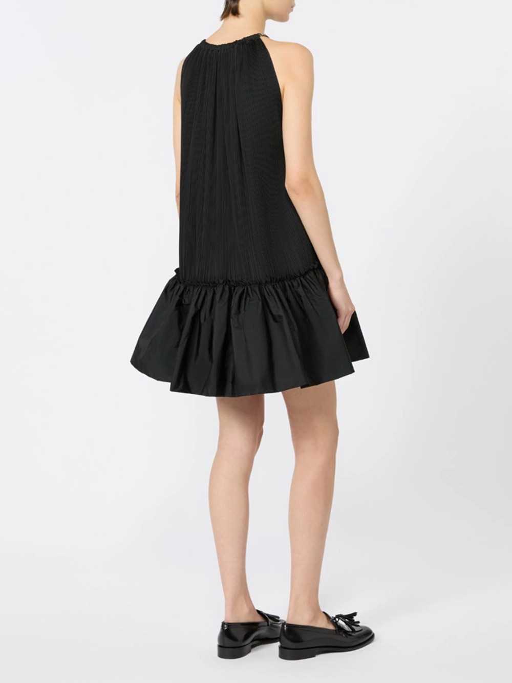 MAX MARA Max Mara Women Short Sleeveless Dress In Pleated Taffeta - Black