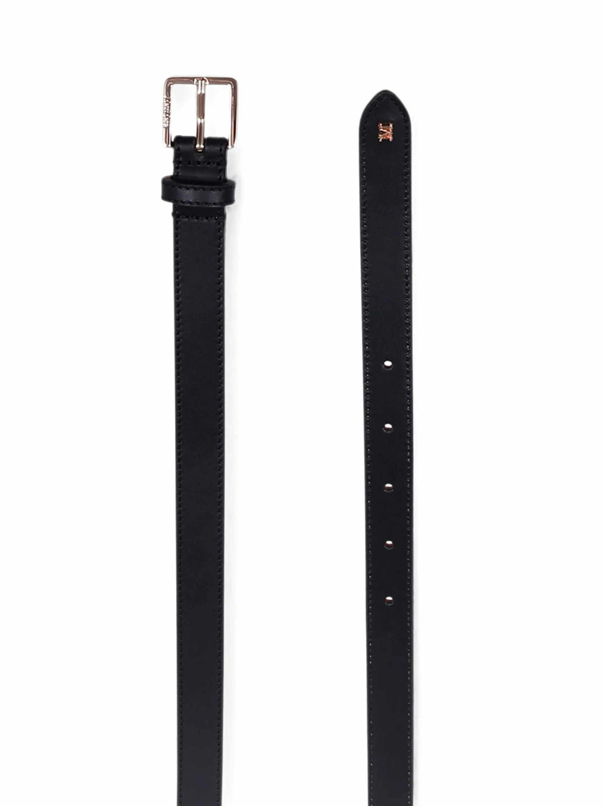 MAX MARA Max Mara Women Leather Belt With Logo Plaque