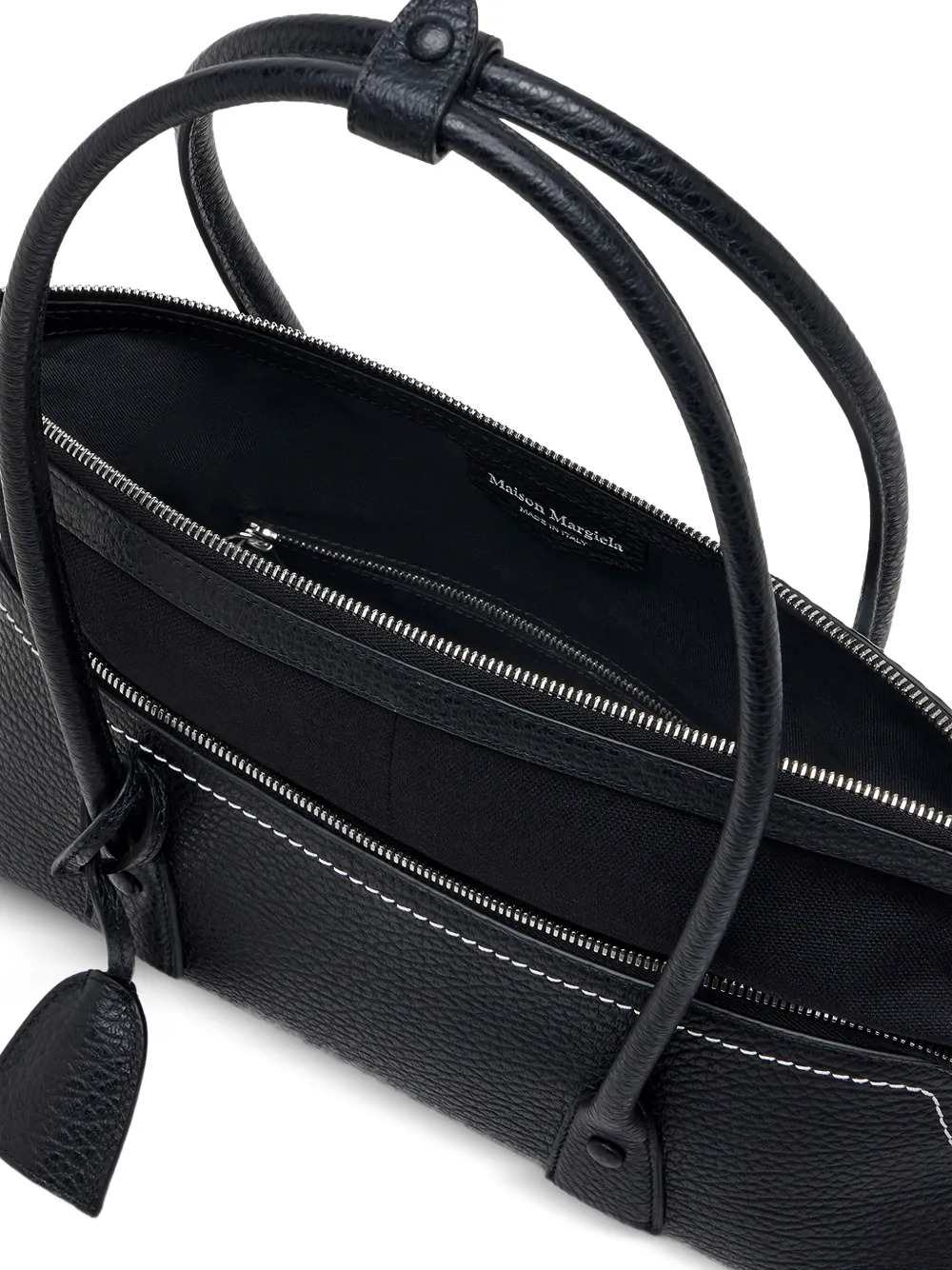 Maison Margiela Women 5Ac Leather Shoulder Bag With Logo