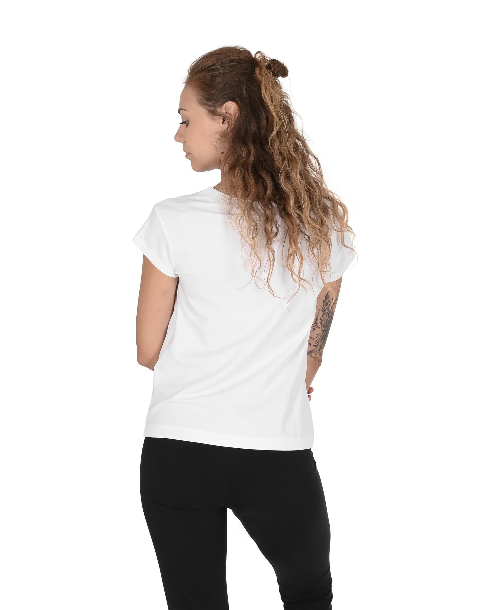 Love Moschino Women's Short Sleeve T-Shirt with Heart Print