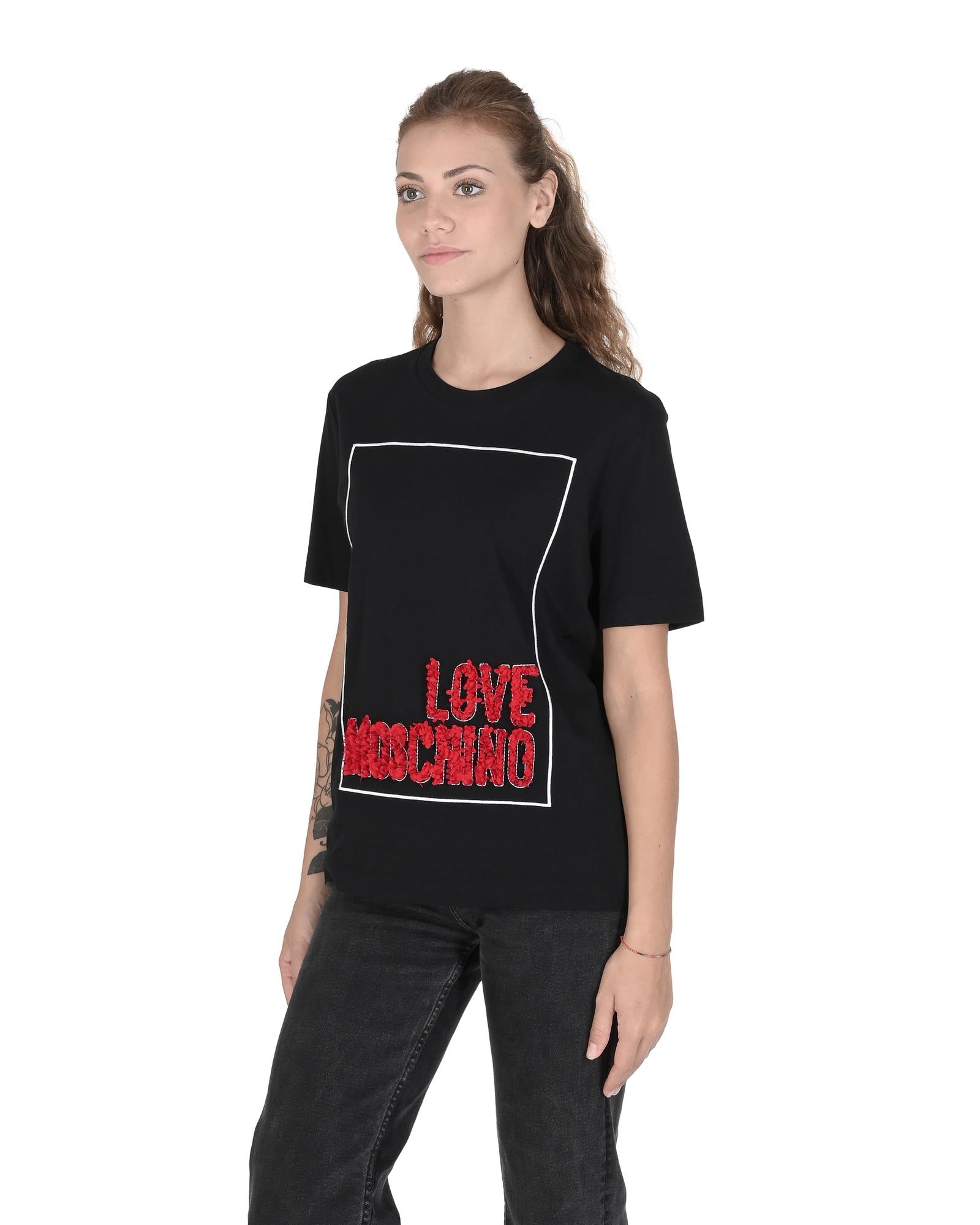 Love Moschino Women Short Sleeve Crew Neck TShirt