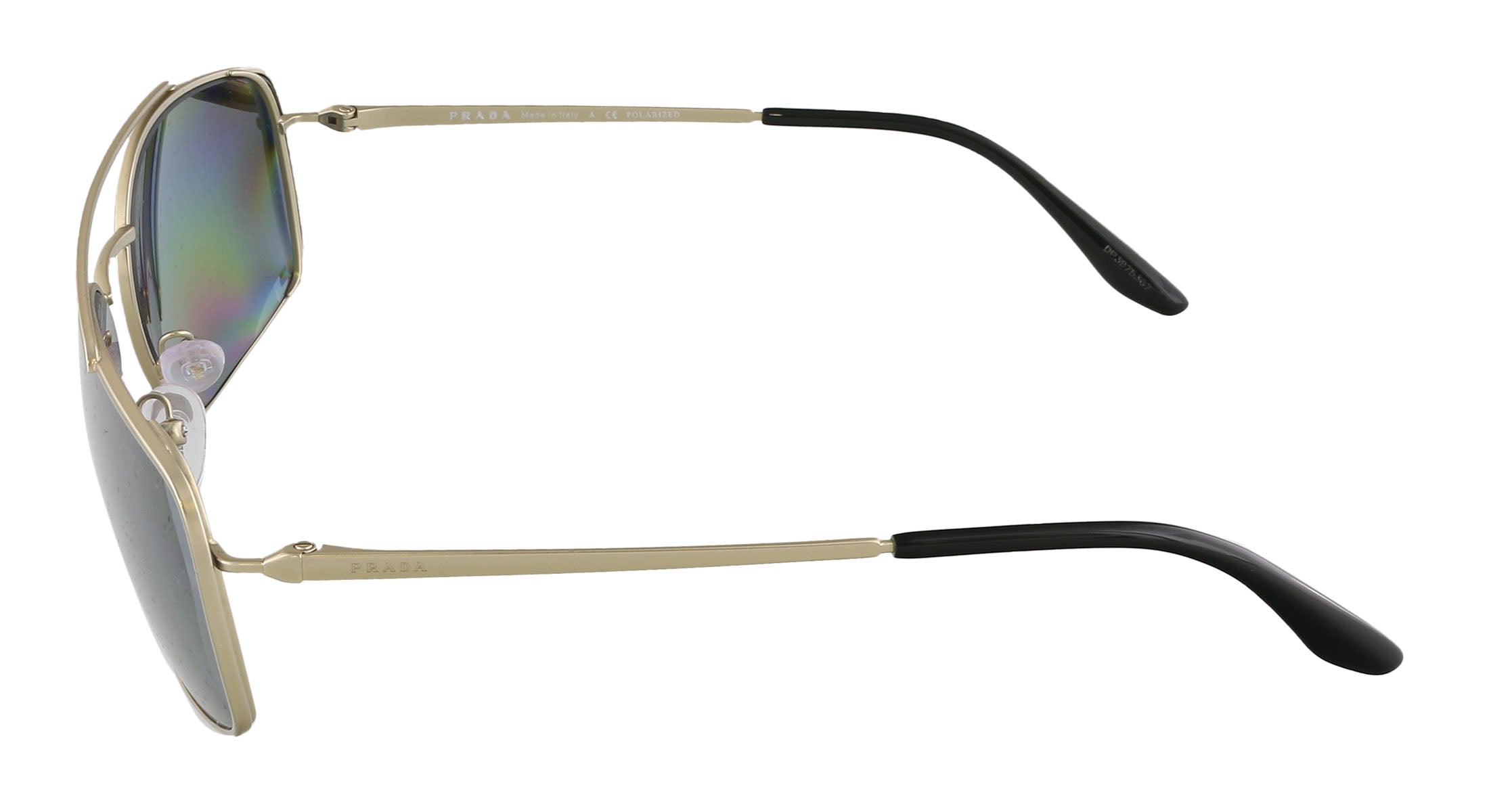 Prada Silver Rectangular PR 64VS 1BK5Z1 Sunglasses