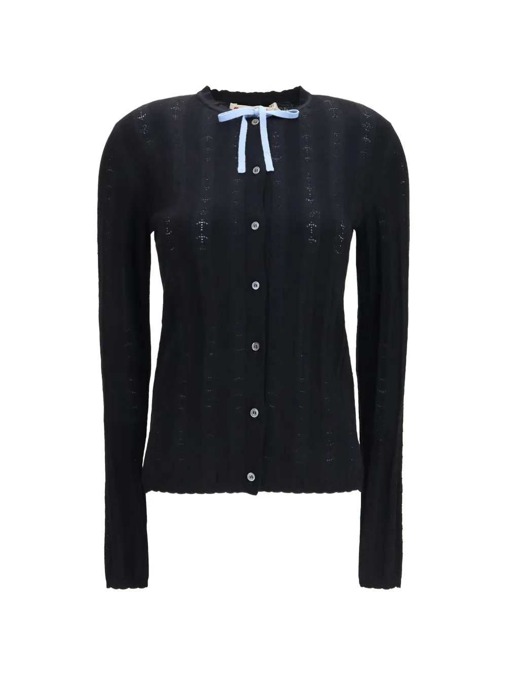 MARNI Marni Women Textured Knit Cardigan With Bow Detail