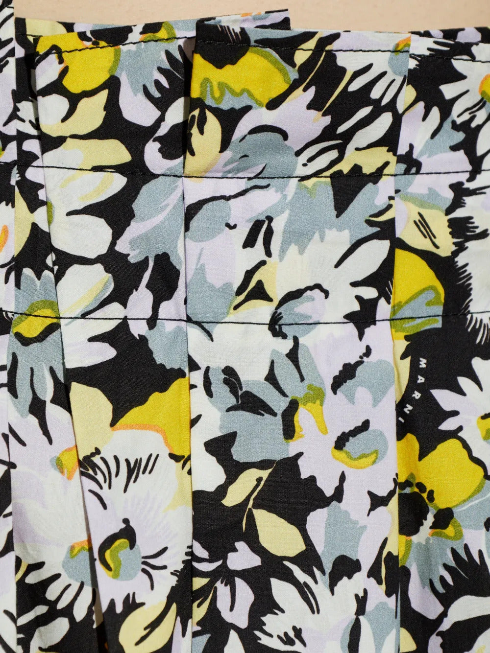 Marni Women Floral Print Pleated Skirt