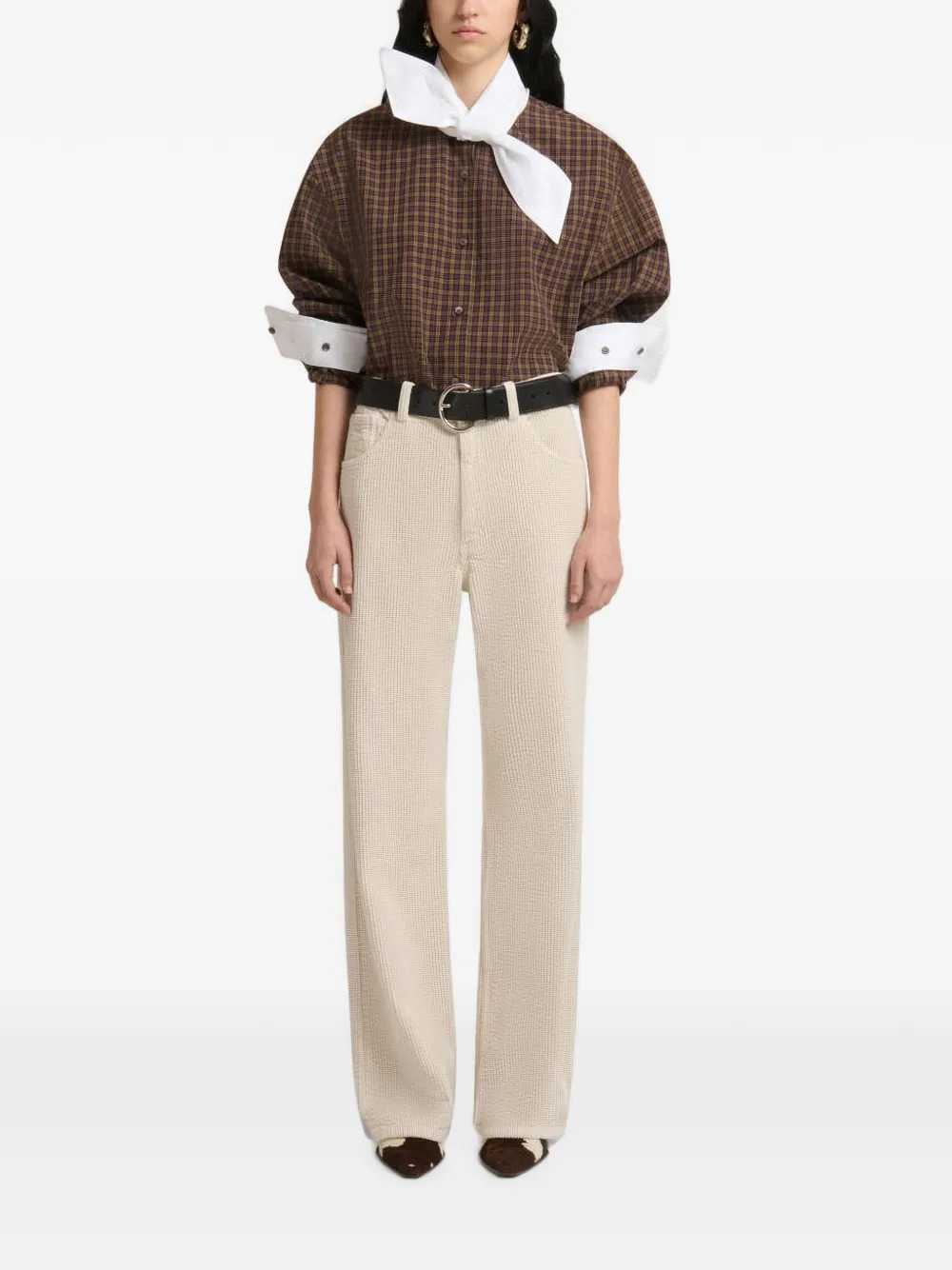 Marni Women Corduroy Flared Trousers