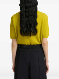 MARNI Marni Women Yellow Cashmere Polo Shirt With Contrasting Collar