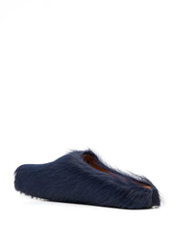 MARNI Marni Men Fussbett Calf-Hair Sabot Slippers