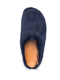 MARNI Marni Men Fussbett Calf-Hair Sabot Slippers