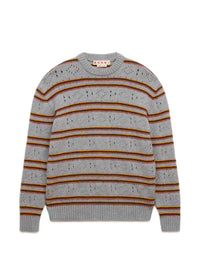 MARNI Marni Men Grey Cashmere Open-Knit Sweater