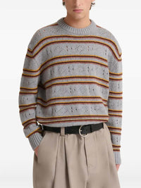 MARNI Marni Men Grey Cashmere Open-Knit Sweater