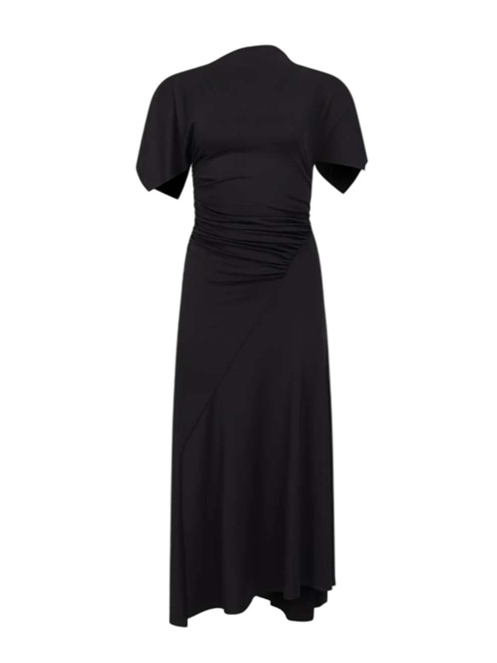VICTORIA BECKHAM Victoria Beckham Women Black Draped Midi Dress