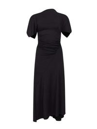 VICTORIA BECKHAM Victoria Beckham Women Black Draped Midi Dress
