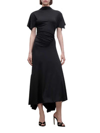 VICTORIA BECKHAM Victoria Beckham Women Black Draped Midi Dress