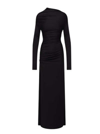 VICTORIA BECKHAM Victoria Beckham Women Black Dress With Draped Shoulders