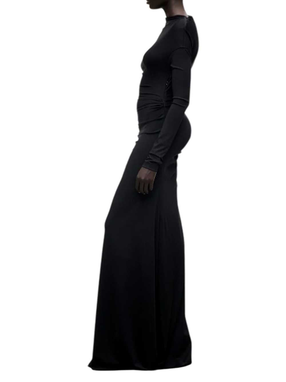 VICTORIA BECKHAM Victoria Beckham Women Black Dress With Draped Shoulders