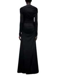 VICTORIA BECKHAM Victoria Beckham Women Black Dress With Draped Shoulders
