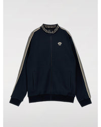 Versace Track Jacket with Greek Key Detail Kids Blue Cardigans