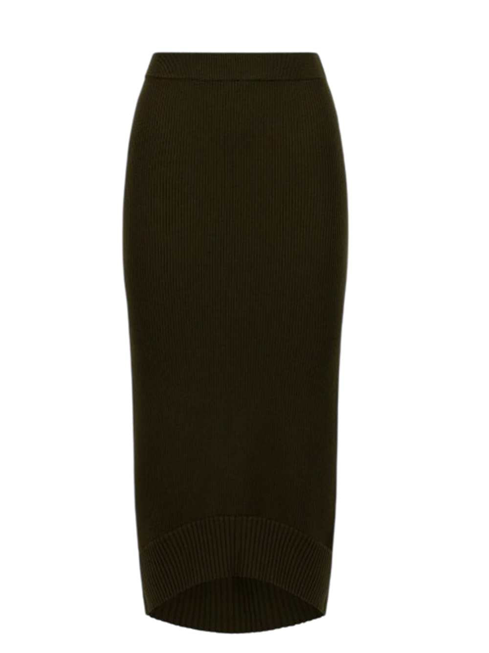VICTORIA BECKHAM Victoria Beckham Women Green Fitted Skirt