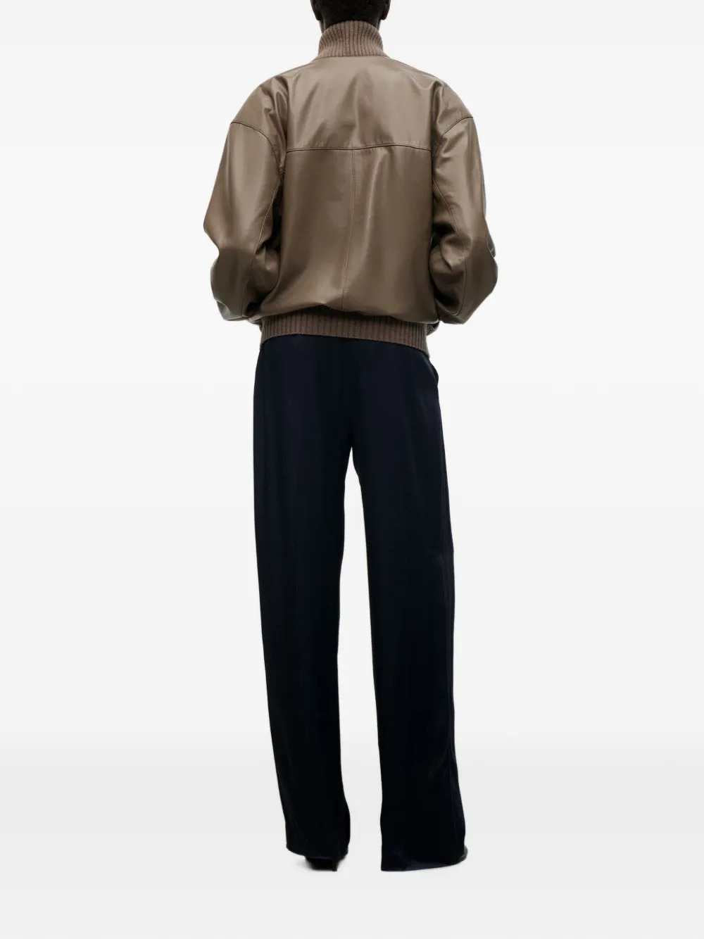 Victoria Beckham Women Zana Leather Jacket