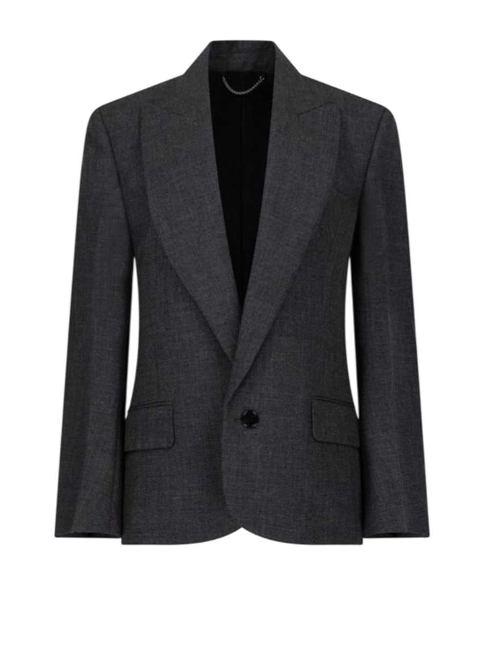 Victoria Beckham Women Roberta Jacket In Dark Grey Mélange