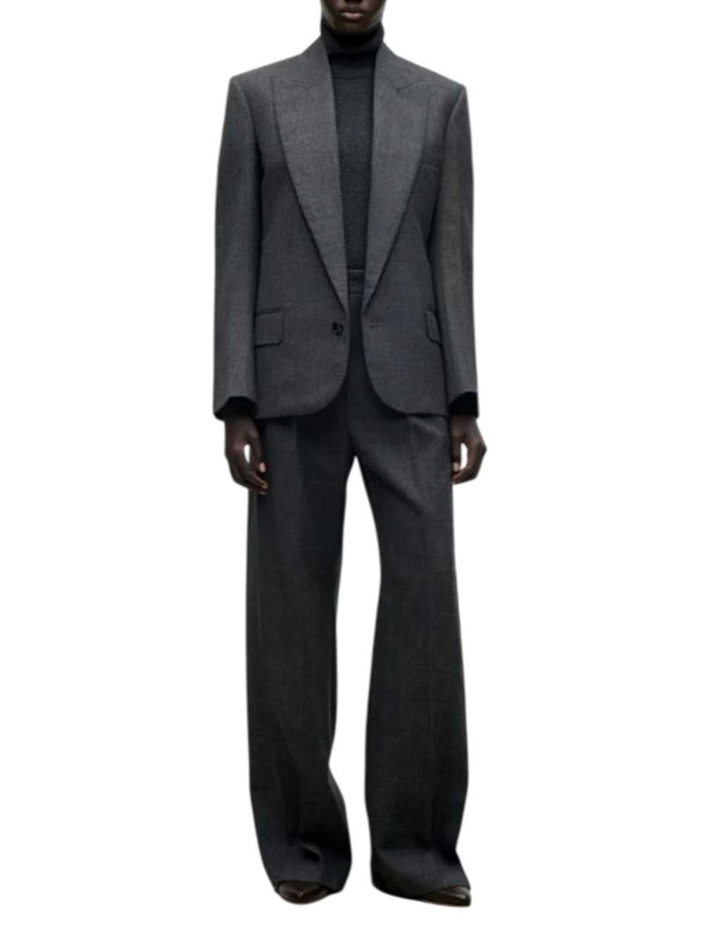Victoria Beckham Women Roberta Jacket In Dark Grey Mélange
