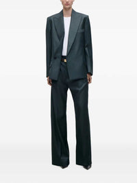 VICTORIA BECKHAM Victoria Beckham Women Petrol-Blue Blazer With Peak Lapels