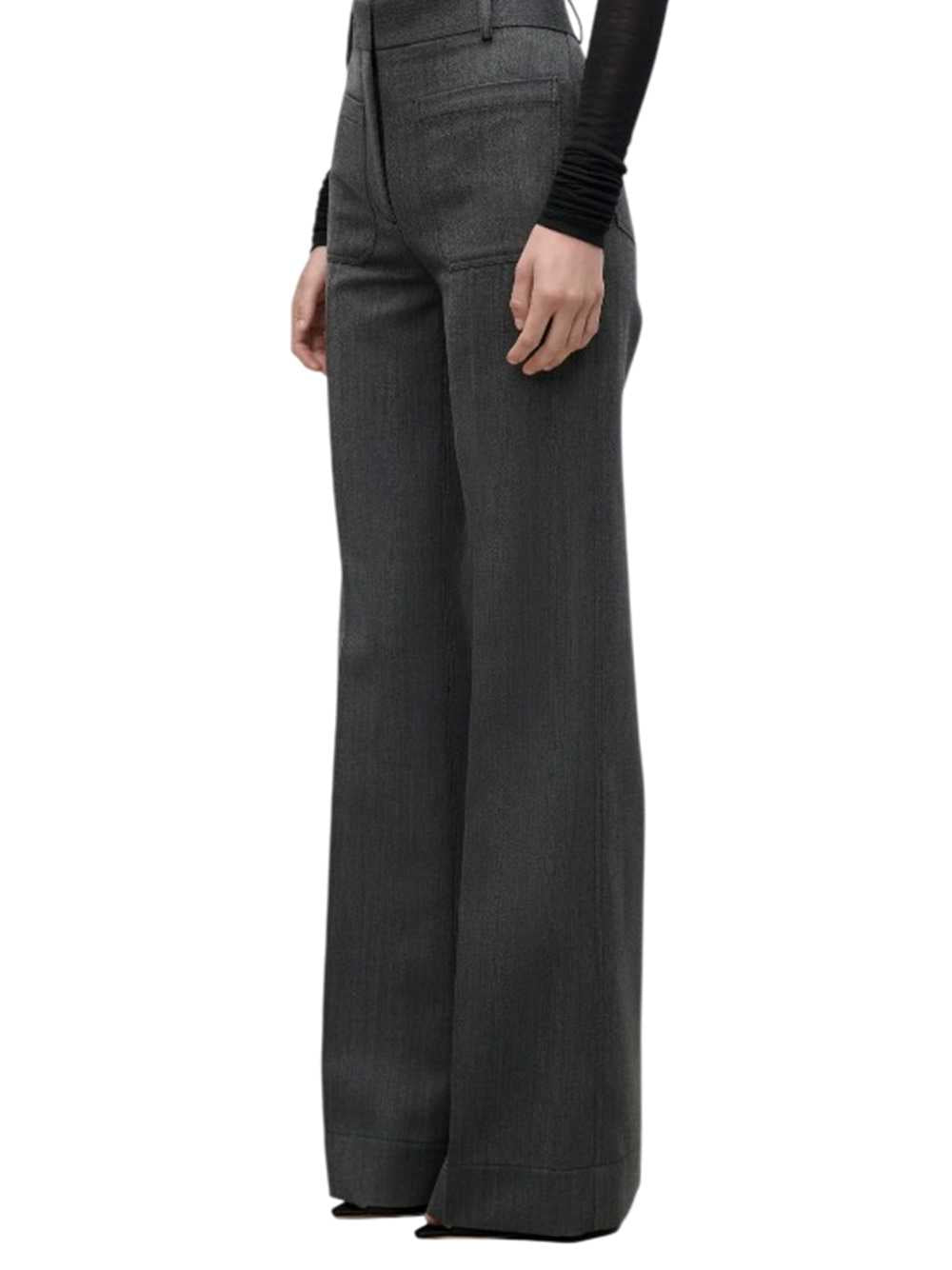 VICTORIA BECKHAM Victoria Beckham Women Alina Trousers In Dark Grey Mélange