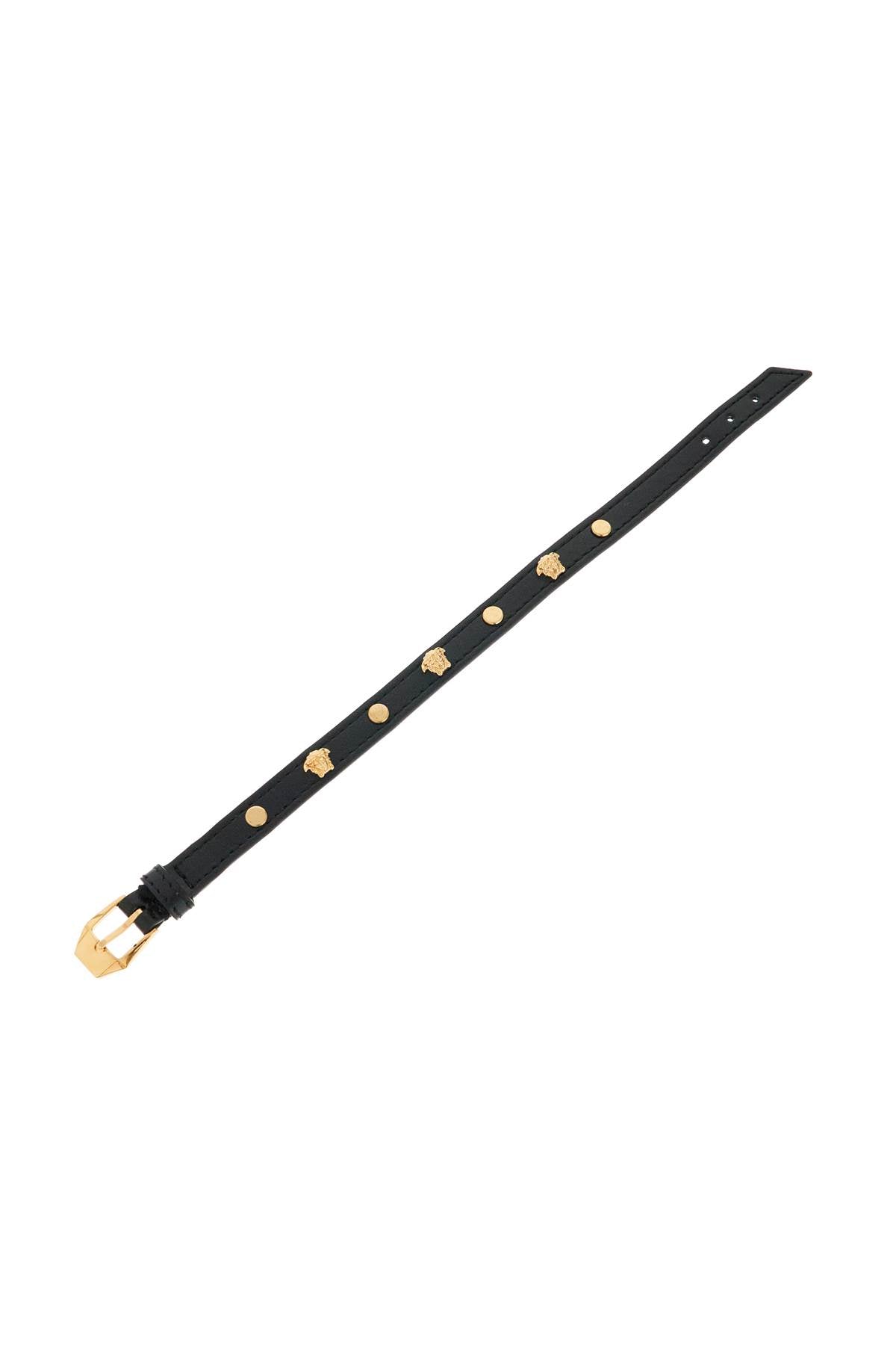 Versace Men's Medusa Leather Bracelet