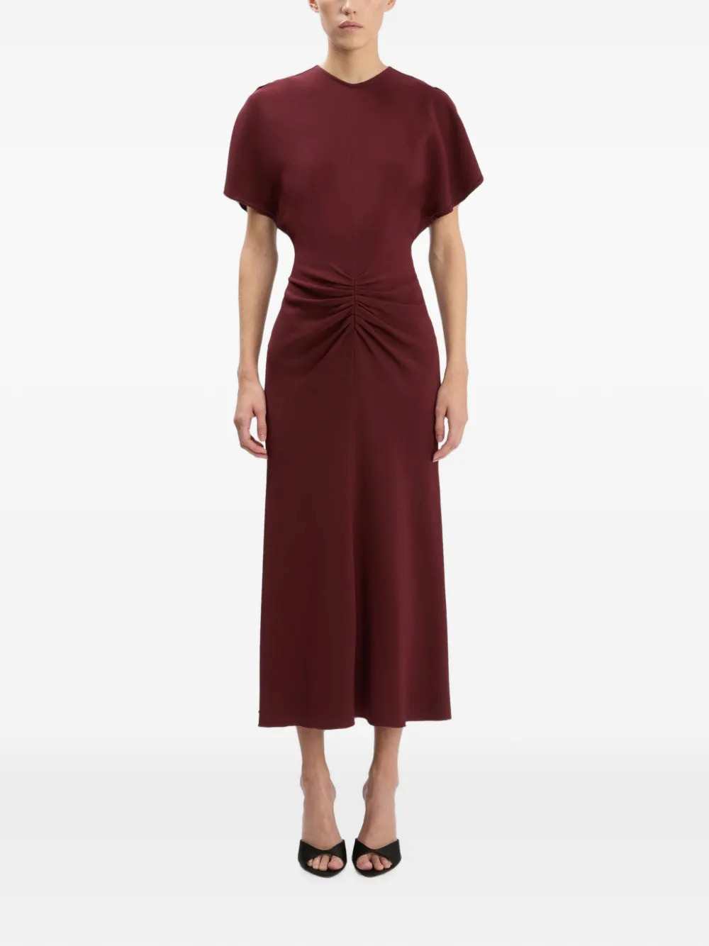 VICTORIA BECKHAM Victoria Beckham Women Bela Ruched Midi Dress