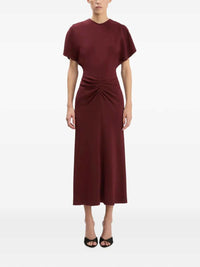 VICTORIA BECKHAM Victoria Beckham Women Bela Ruched Midi Dress