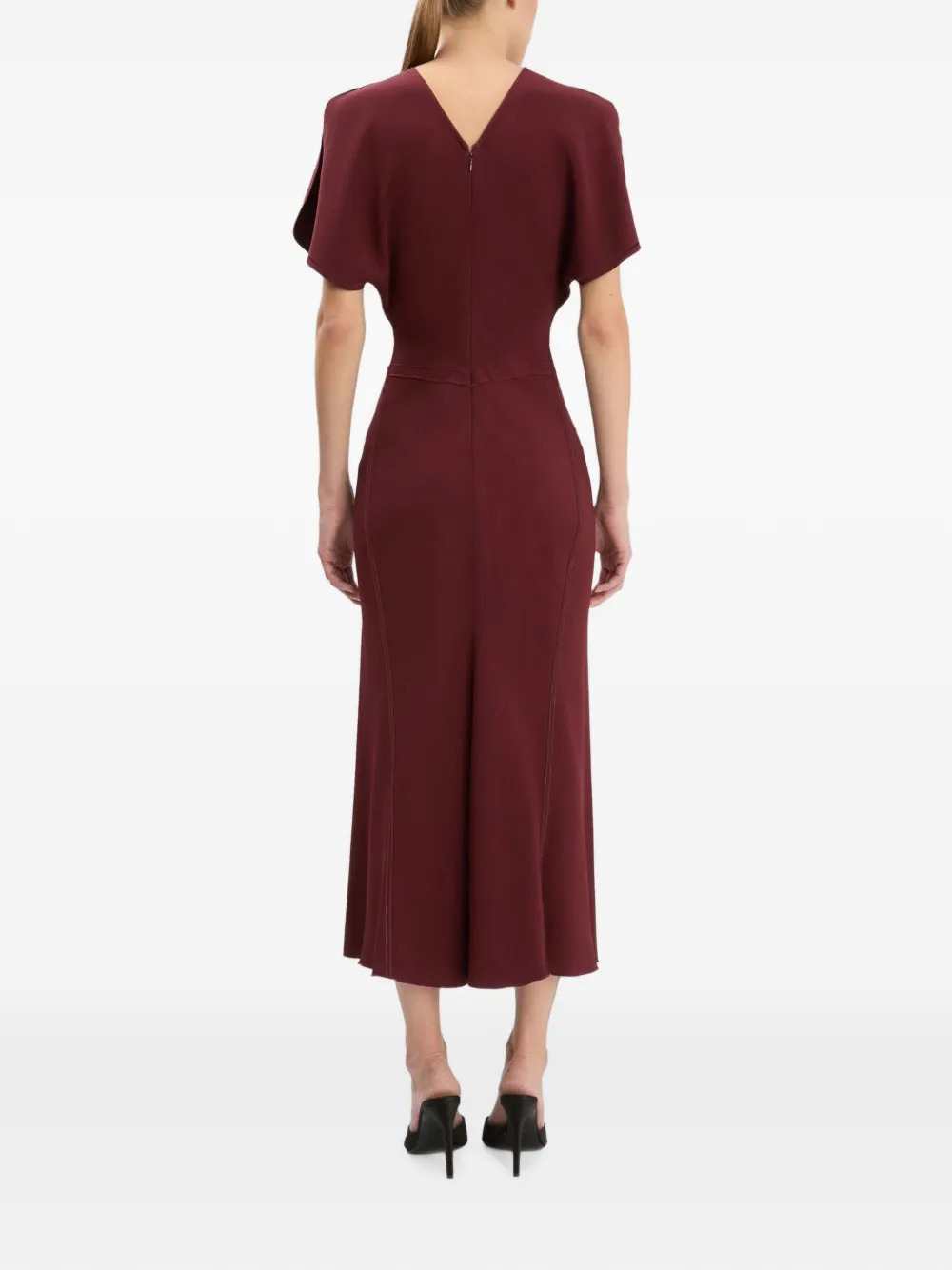 VICTORIA BECKHAM Victoria Beckham Women Bela Ruched Midi Dress