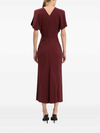 VICTORIA BECKHAM Victoria Beckham Women Bela Ruched Midi Dress
