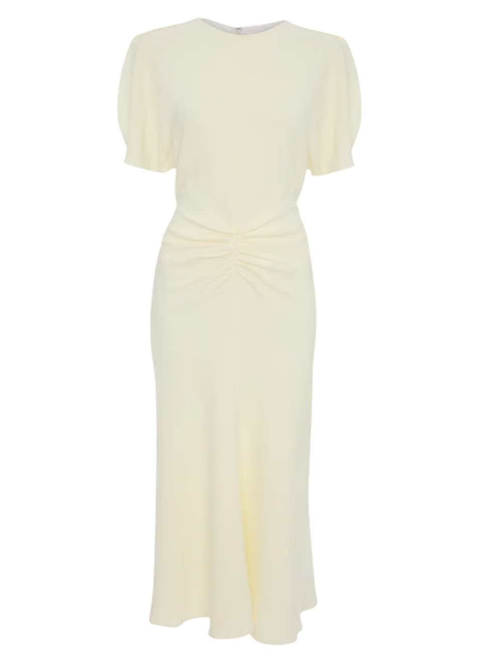 VICTORIA BECKHAM Victoria Beckham Women Bela Midi Dress In Bright Ivory