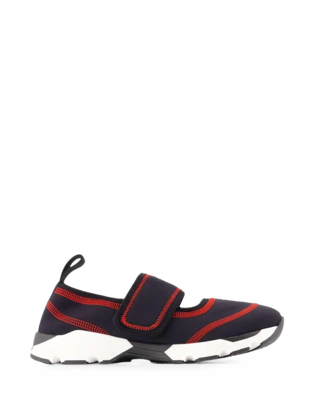 Marni Women Sneakers With Hook-And-Loop Strap And Contrast Stitching