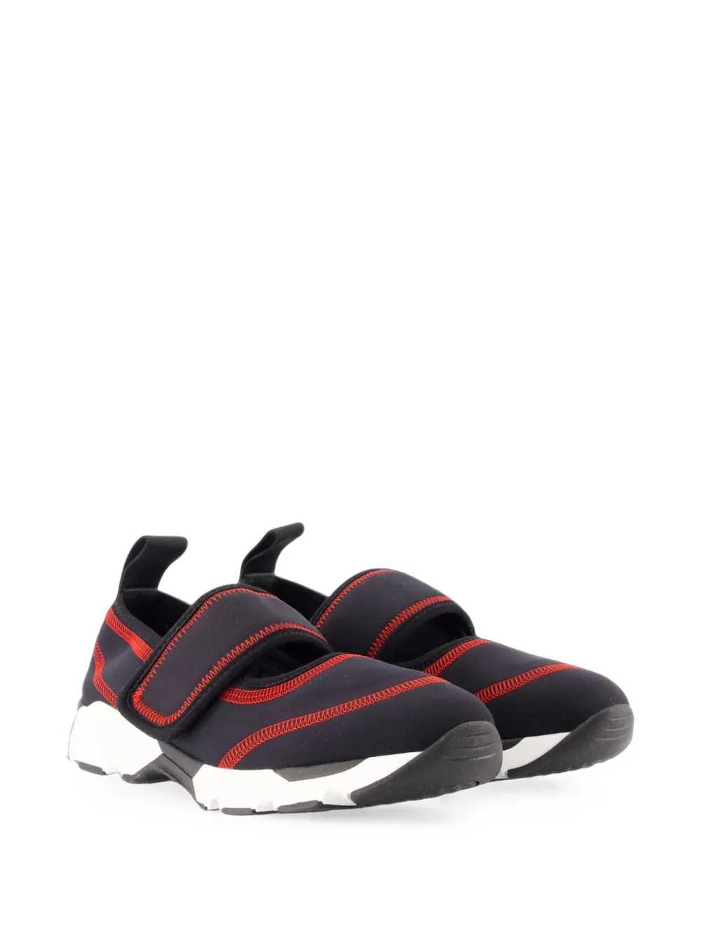 Marni Women Sneakers With Hook-And-Loop Strap And Contrast Stitching