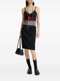 MARNI Marni Women Black Wool Dress With Satin Belt