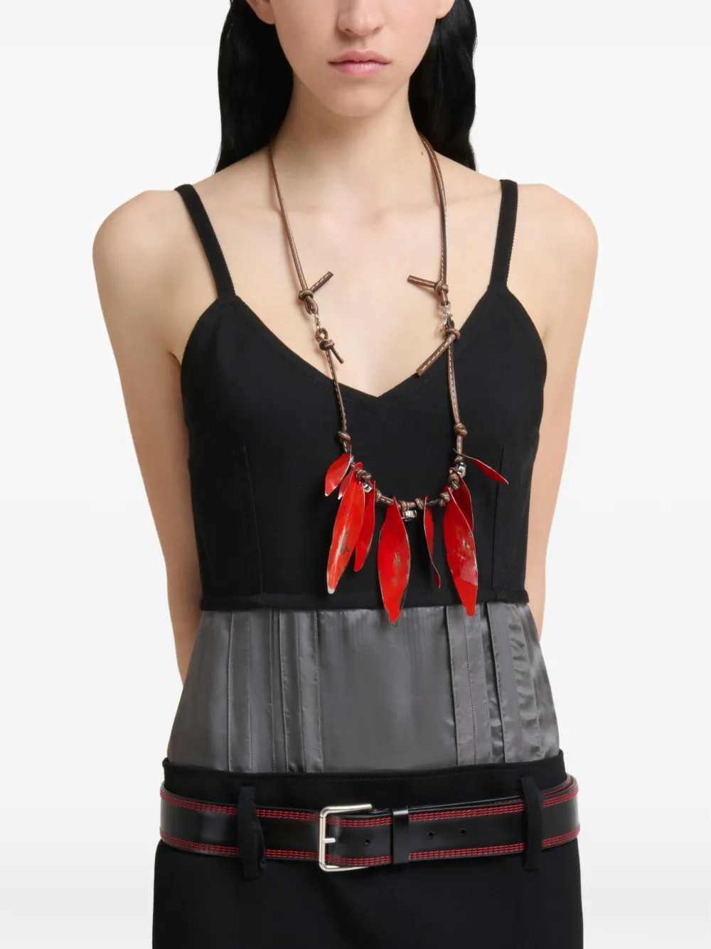 MARNI Marni Women Black Wool Dress With Satin Belt