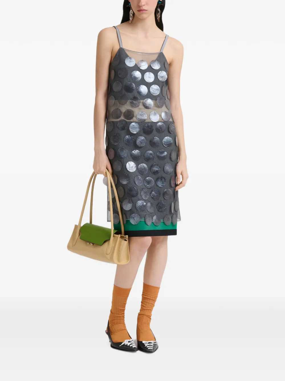 MARNI Marni Women Mother-Of-Pearl Sequin Midi Dress