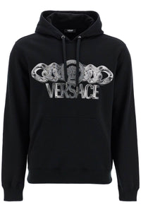 Versace Men's 'Hooded Sweatshirt With Medusa Black