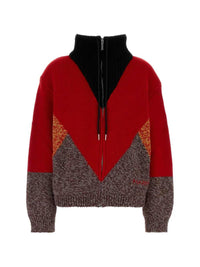 MARNI Marni Women Red Wool And Cashmere Jacket With "M" Detail.