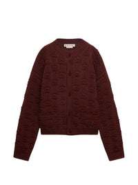Marni Men Brown Wool And Cashmere Fisherman Cardigan