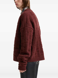 Marni Men Brown Wool And Cashmere Fisherman Cardigan