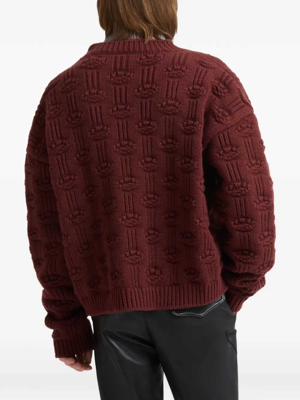 Marni Men Brown Wool And Cashmere Fisherman Cardigan