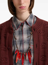 Marni Men Brown Wool And Cashmere Fisherman Cardigan