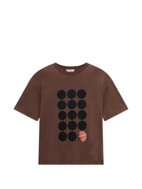 MARNI Marni Men Brown Cotton T-Shirt With Planet Print